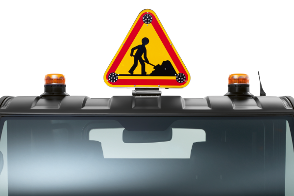 Minicar AIXAM D-Truck Kit triangolo di segnalazione e lampeggianti a LED