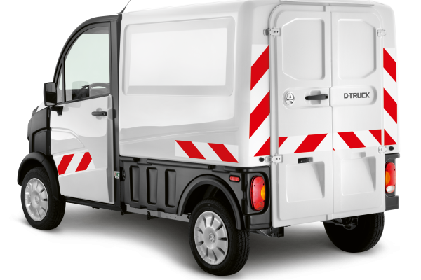 Minicar AIXAM D-Truck Vista 3/4 posteriore