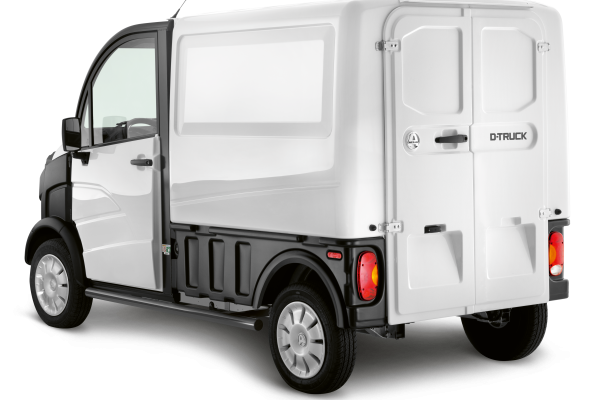 Minicar AIXAM D-Truck Vista 3/4 posteriore